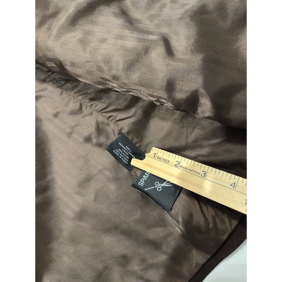 Roundtree & Yorke Mens Long Brown Suede Leather Jacket Coat Trench Size XXL City - Picture 14 of 15